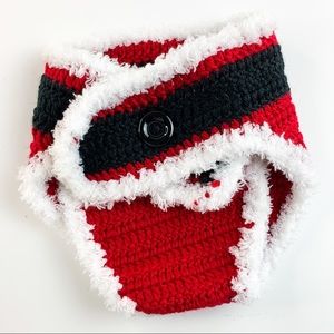 So Adorable Santa Diaper Cover Christmas Holiday